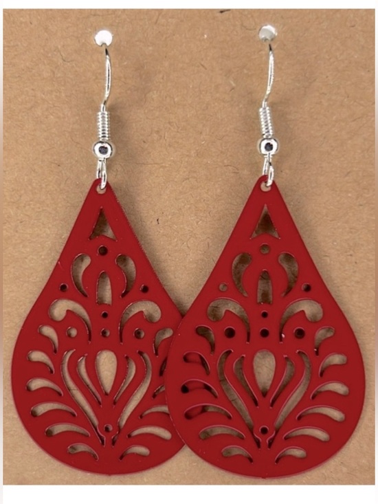 Fashion Jewelry Jewelry - Delicate Brass Teardrop Dangle Earrings Fashion Jewelry